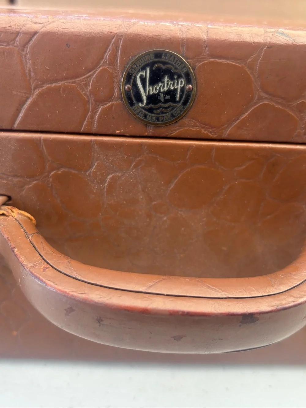 Vintage Shortrip Top Grain Cowhide Train Case